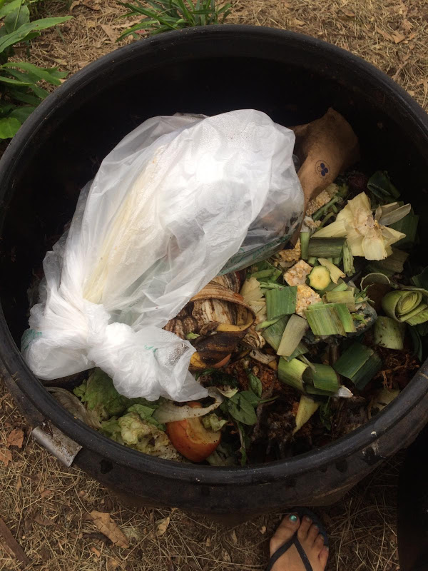 Please remove any garbage bags, if you see them